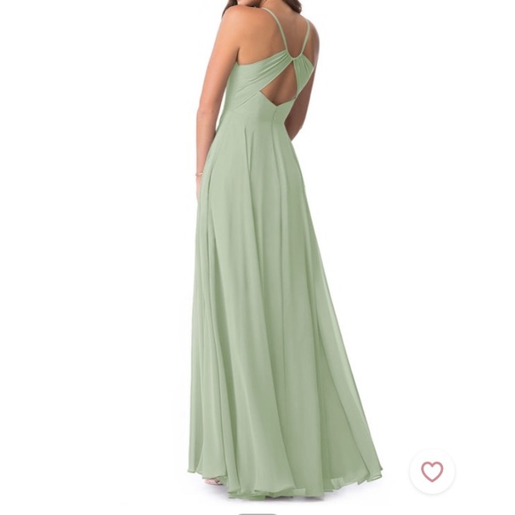 Azazie Avelina, Dusty Sage, Size 10 - Picture 2 of 4